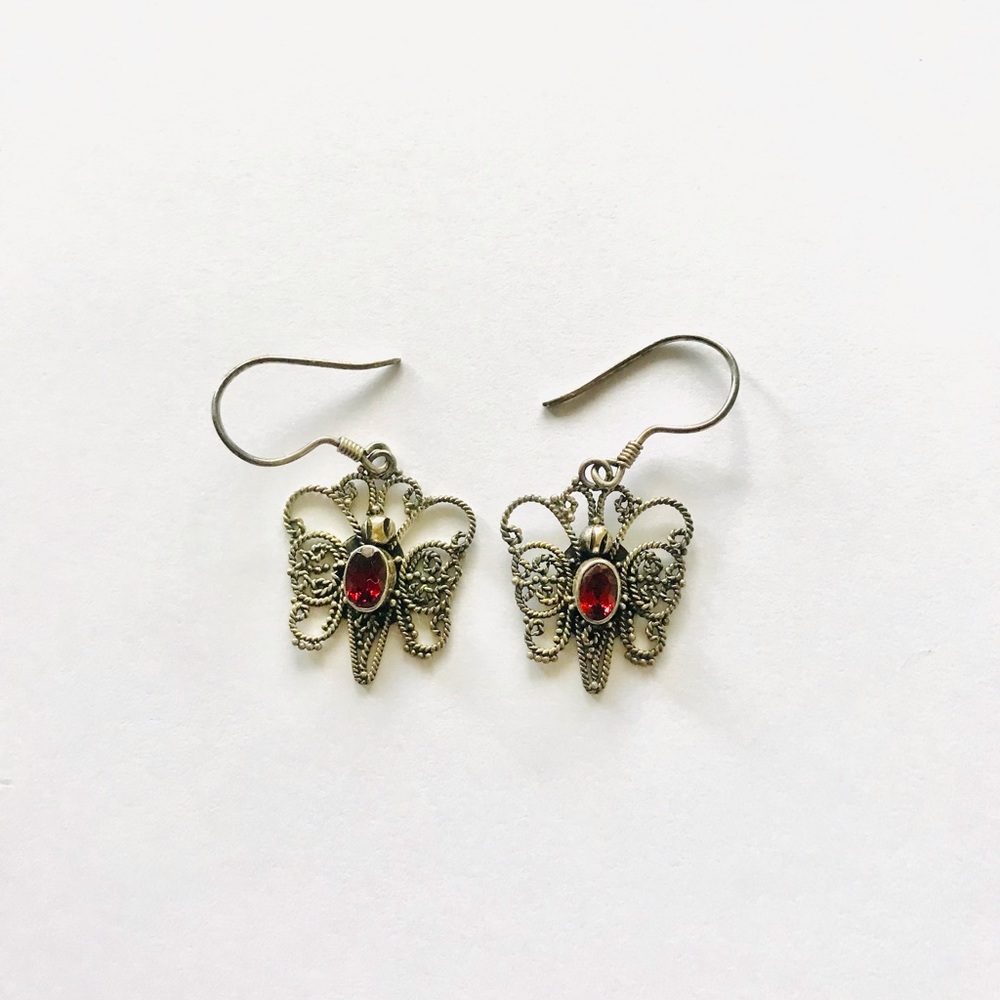 Sterling Silver Butterfly Earrings